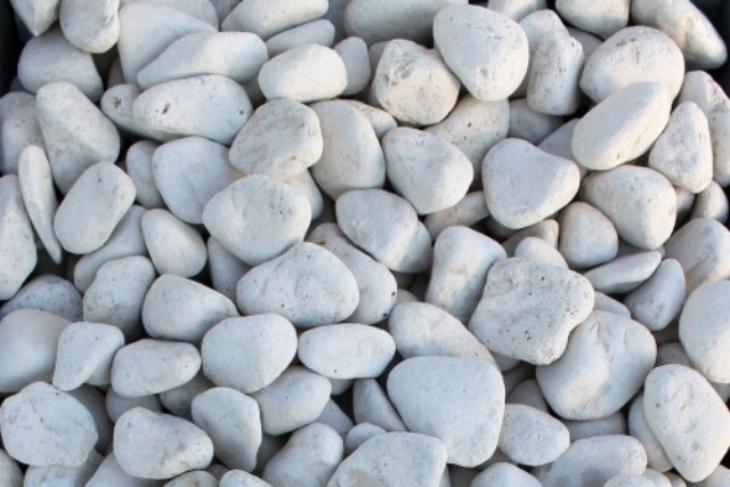 Белая галька галтовка (20-40 мм.)  купить в Махачкале от производителя, без посредников