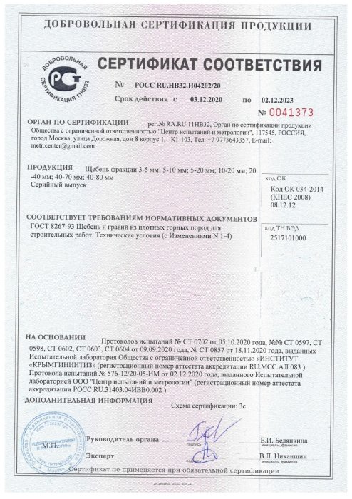 Сертификат на розовый мрамор в Махачкале 