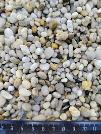 Галька крымская жемчужная фр. 5-10 мм.  купить в Махачкале фото Камень Клуб