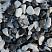 Kamenclub.ru: Мраморная крошка (щебень галтованный микс:белый-черный) фр.40-70 мм.  купить в Махачкале мрамор белый, черный айвори серый галтовка природного камня 15500 руб/т   фото КАМЕНЬ КЛУБ