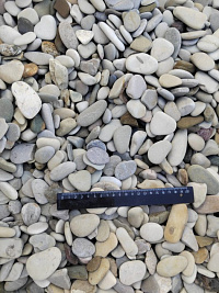 Галька черноморская фр. 20-40 мм.  купить в Махачкале фото Камень Клуб