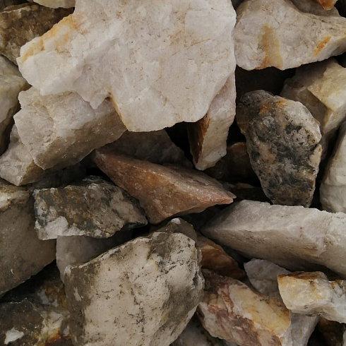 фото Кварц ( фр. 70-100 мм)  купить в Махачкале в интернет-портале КАМЕНЬ КЛУБ