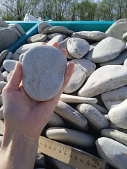 Галька черноморская фр. 100-150 мм.  купить в Махачкале фото Камень Клуб