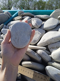 Галька черноморская фр. 100-150 мм.  купить в Махачкале фото Камень Клуб