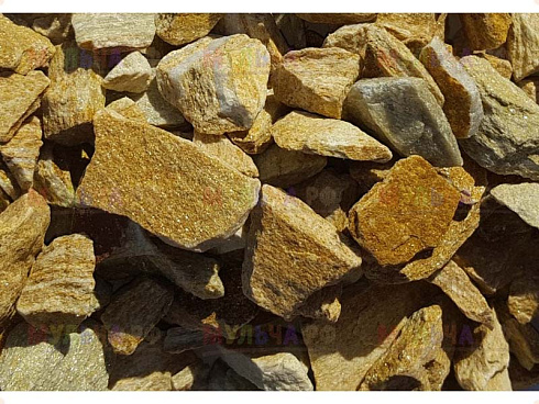 Kamenclub.ru: Щебень крошка желтый (ЗЛАТОЛИТ) фр. 5-10 мм.  купить в Махачкале мрамор золотистый, бежевый, желтый каменная ландшафтная декоративная крошка здатолита 8500 руб/т   фото КАМЕНЬ КЛУБ