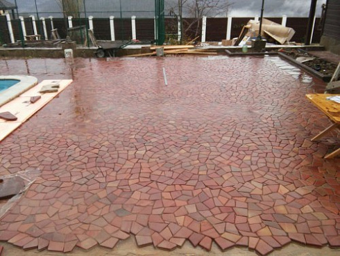 Kamenclub.ru: Песчаник брусчатка (Готика) art PSK-L-01  купить в Махачкале    2600 руб/кв.м    фото КАМЕНЬ КЛУБ