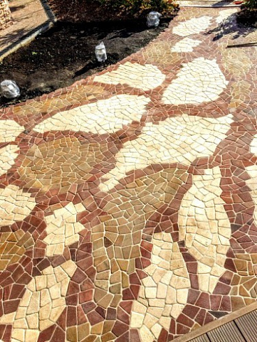 Kamenclub.ru: Песчаник брусчатка (Готика) art PSG-L-01  купить в Махачкале    2300 руб/кв.м   фото КАМЕНЬ КЛУБ