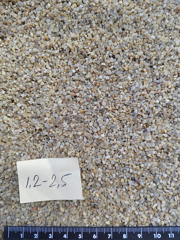 Кварцевый песок сухой фракцинированный фр. 1,2-2,5 мм.  купить в Махачкале фото Камень Клуб