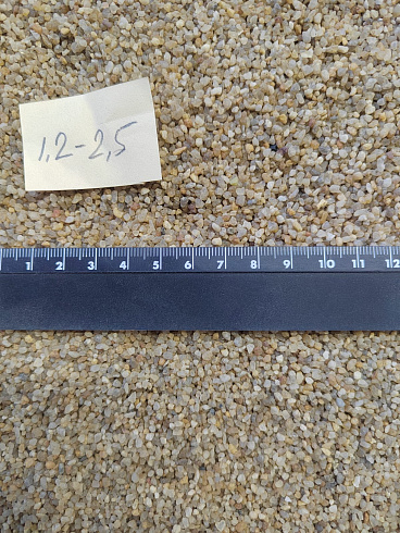 Кварцевый песок сухой фракцинированный фр. 1,2-2,5 мм.  купить в Махачкале фото Камень Клуб