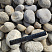 Kamenclub.ru: Галька речная окат (серо-белая) фр. 70-120 мм купить  в Махачкале галька галечник бело-серая, серо-белая, серая, белая речная природная галька  8000 руб/т   фото КАМЕНЬ КЛУБ