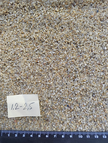 Кварцевый песок сухой фракцинированный фр. 1,2-2,5 мм.  купить в Махачкале фото Камень Клуб