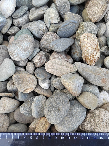 Kamenclub.ru: Галька речная окат (серая) фр.40-60 мм купить  в Махачкале галька речная серый бежевый рыжий коричневый округлый речной камень 5000 руб/т   фото КАМЕНЬ КЛУБ