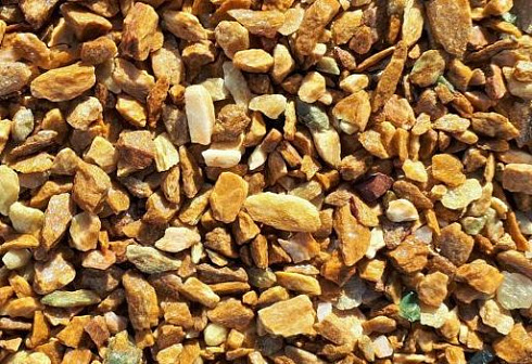 Kamenclub.ru: Щебень крошка желтый (ЗЛАТОЛИТ) фр. 20-40 мм.  купить в Махачкале златолит бежевый, золотистый, желтый декоративная каменная крошка 10800 руб/т   фото КАМЕНЬ КЛУБ