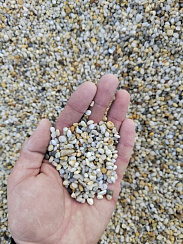Галька крымская жемчужная фр. 3-5 мм.  купить в Махачкале фото Камень Клуб