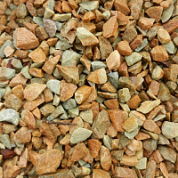 Kamenclub.ru: Щебень крошка желтый (ЗЛАТОЛИТ) фр. 10-20 мм.  купить в Махачкале златолит бежевый, золотистый, желтый каменная декоративная крошка щебня златолита 10800 руб/т   фото КАМЕНЬ КЛУБ